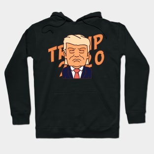 Cartoon Vote For President Donald Trump 2020 Hoodie